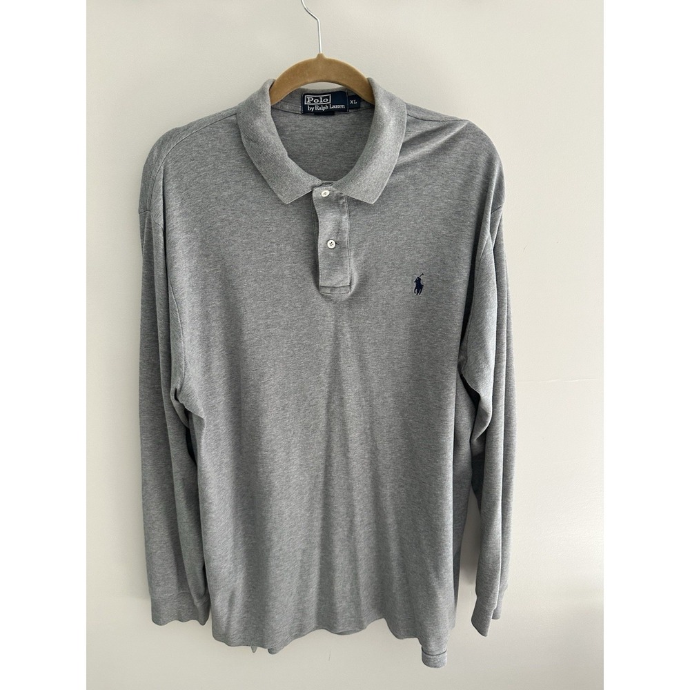 Polo Ralph Lauren Long Sleeve Quarter Button Polo Mens XL